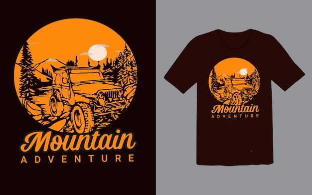 Mountain Adventure t shirt design