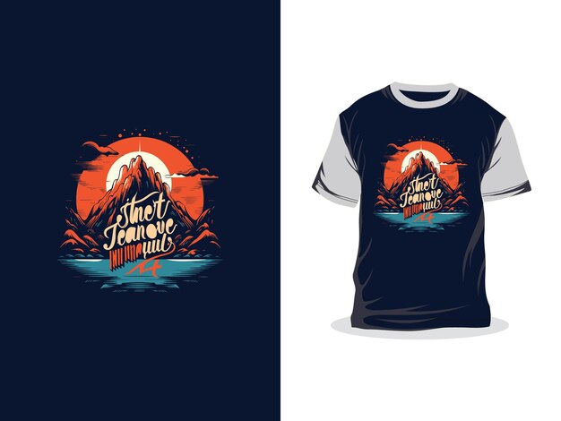 mountain adventure tshirt design