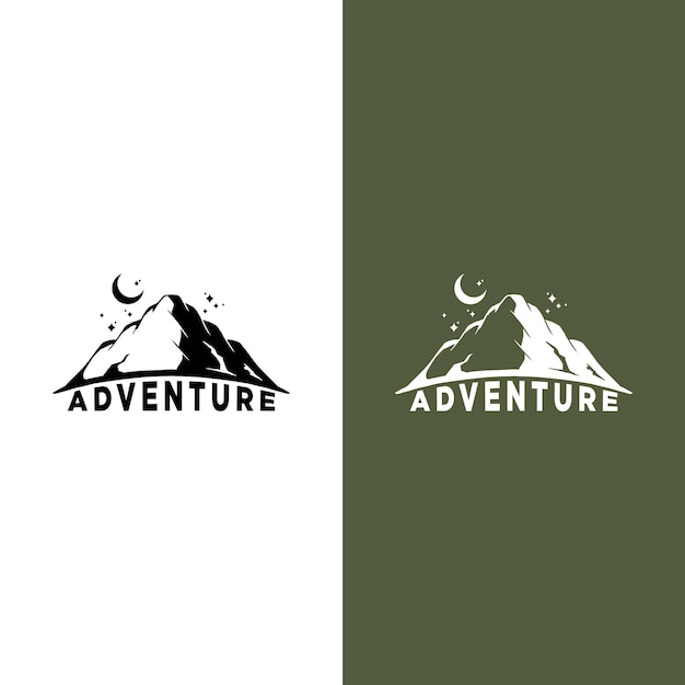 Vector mountain adventure