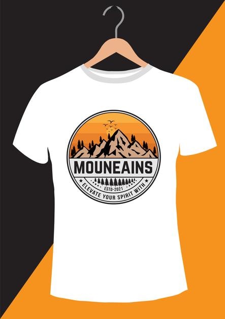 山の空気は心の純 ⁇ なインスピレーション Tシャツデザイン