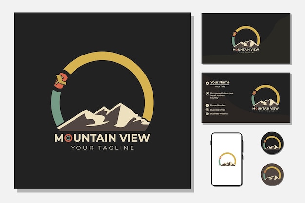 Mountain and Sun voor Hipster Adventure-logo