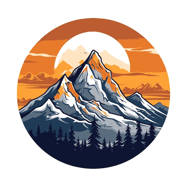 Mountain badge logo