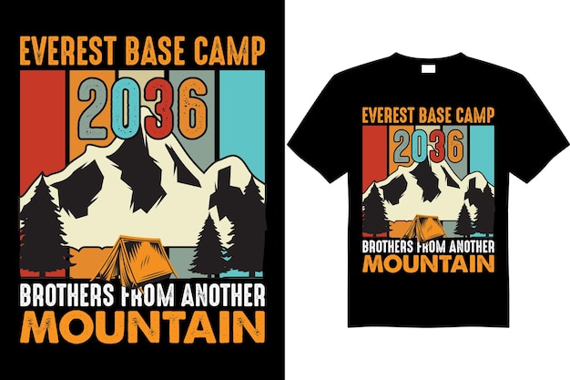 Mountain Base Camp 2036 T-shirtontwerp