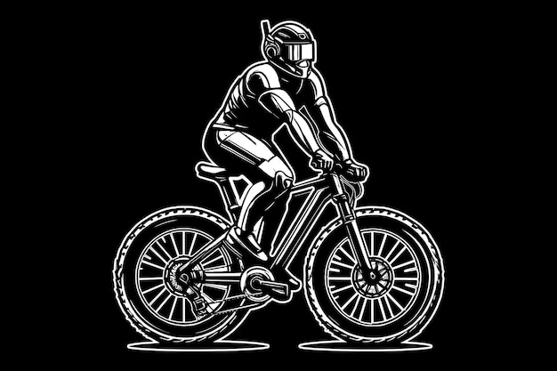 Mountain bike bike vector biking vector bike and man