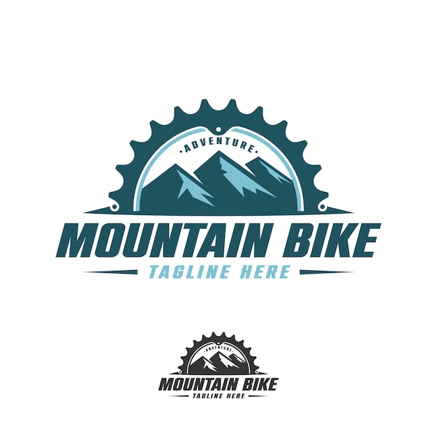 Mountain bike club vector logo, cycling logo design adventure, premium quality downhill emblem logo