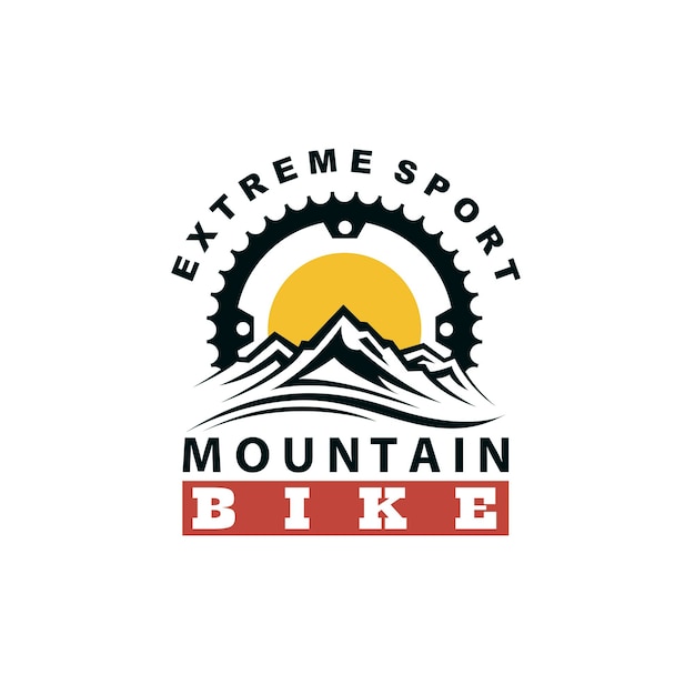 Vector mountain bike emblem