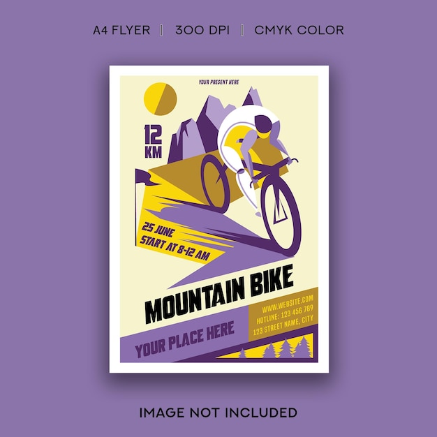 Vector mountain bike flyer