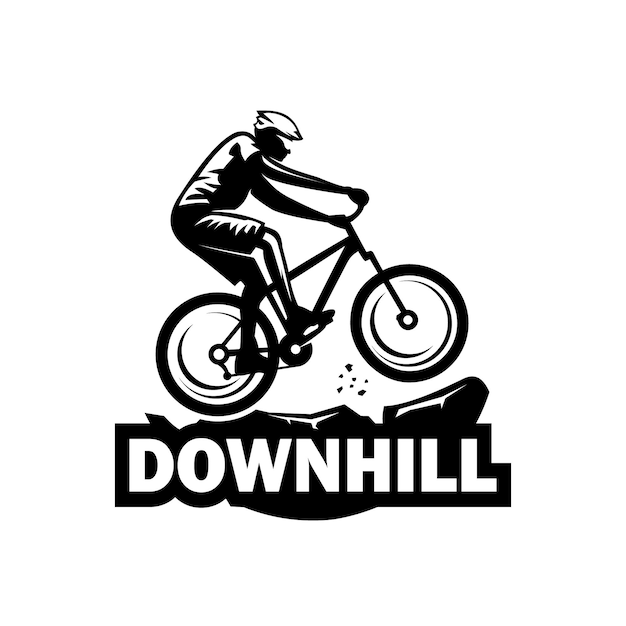 mountain bike vector logo