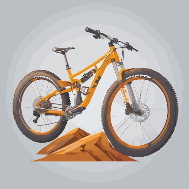 Mountain bike vector on a white background