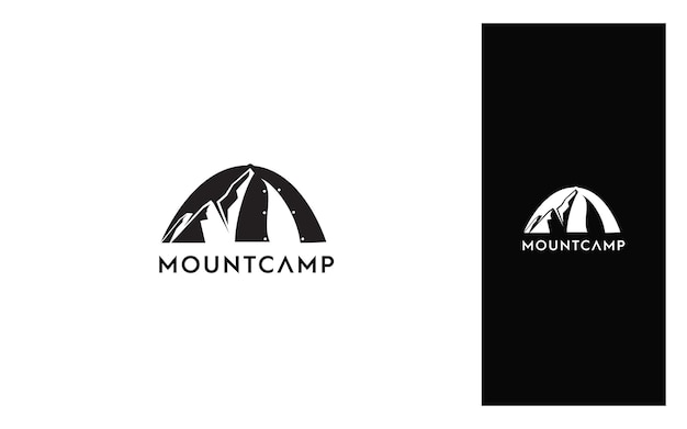 Mountain Camp moderne logo vector