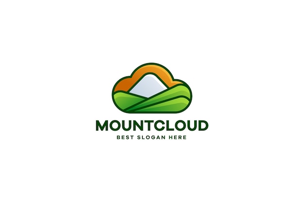 Logo della nuvola di montagna