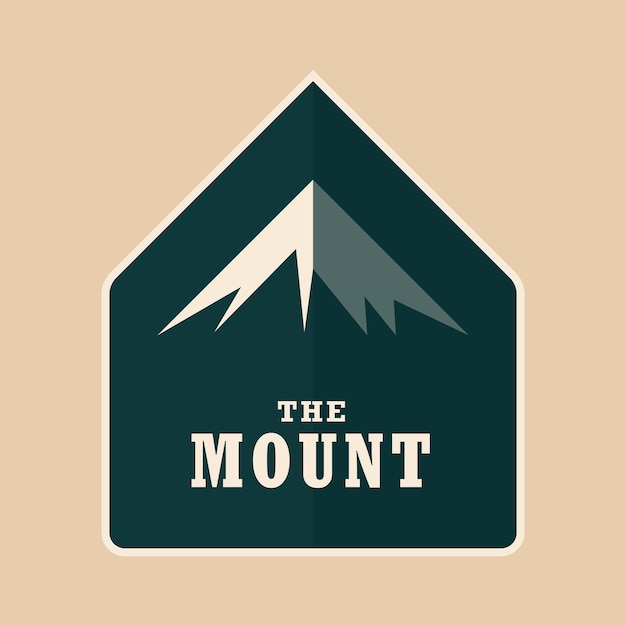 Vector mountain company logo icon business vector