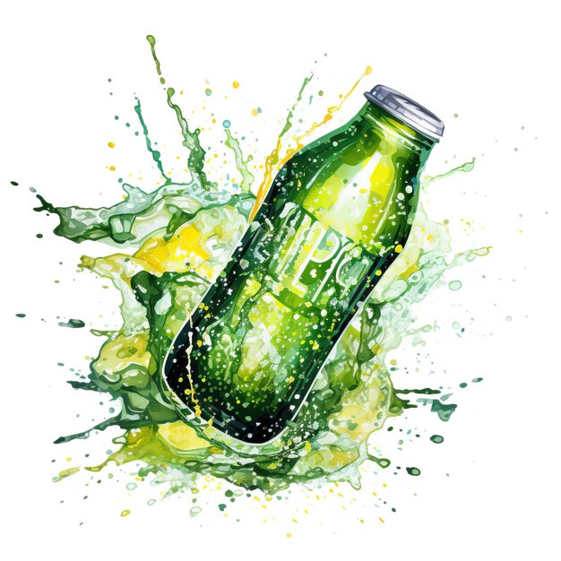 Vector mountain dew vector flat geometric watercolor white background i