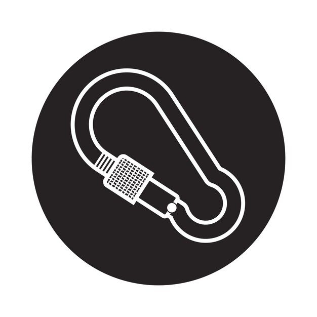 Mountain equipment carabiner icon