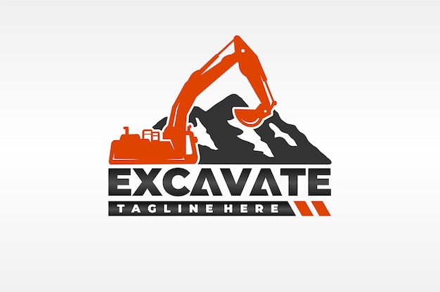 mountain excavator logo