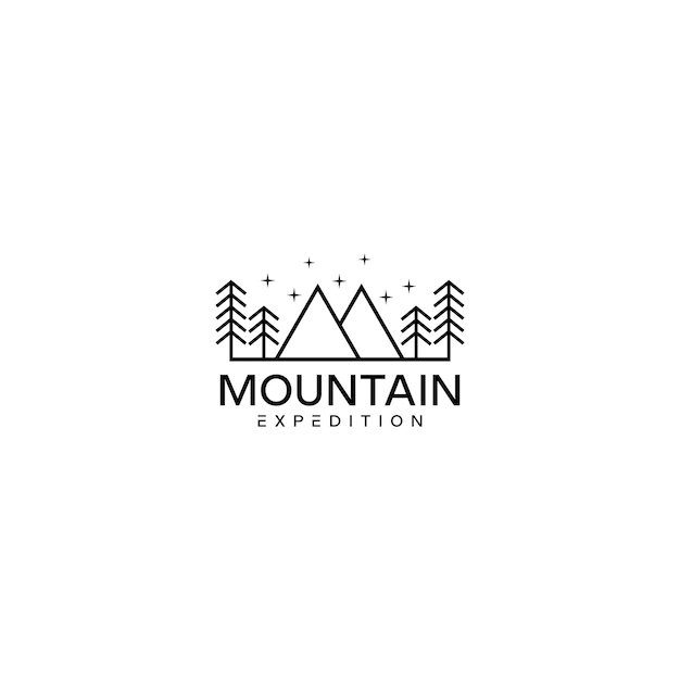 mountain expedition logo design