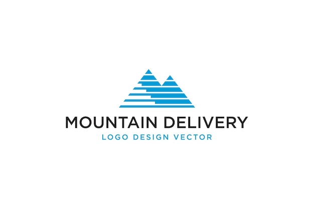 Mountain and Fast Lines Logo