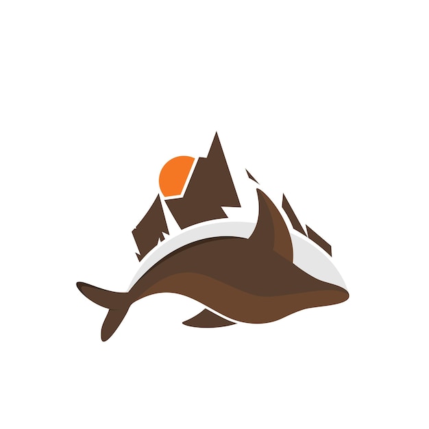 Mountain fish logo