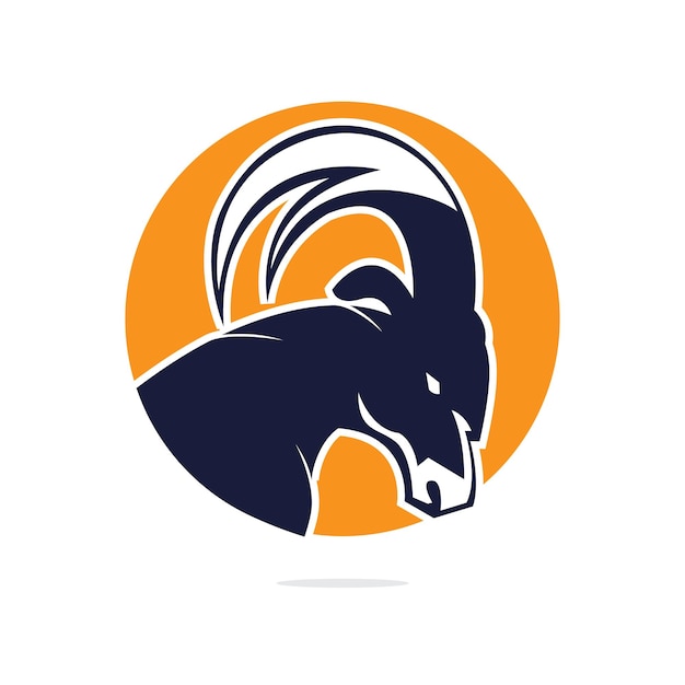 Mountain goat vector logo design