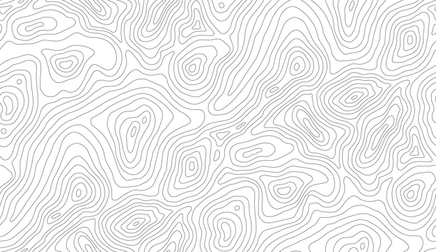 Vector mountain hiking trail over terrain contour background geographic grid seamless vector topographic map background line topography map seamless pattern