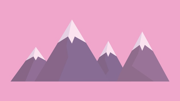 mountain icon illustration background