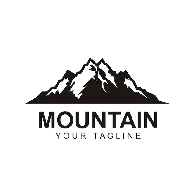 Mountain icon Logo Template Vector illustration design logo suitable for travel adventure wilderness