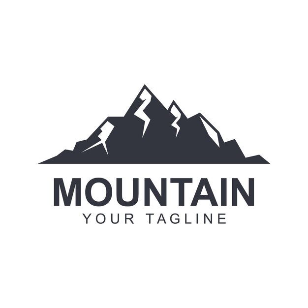 Mountain icon Logo Template Vector illustration design logo suitable for travel adventure wilderness