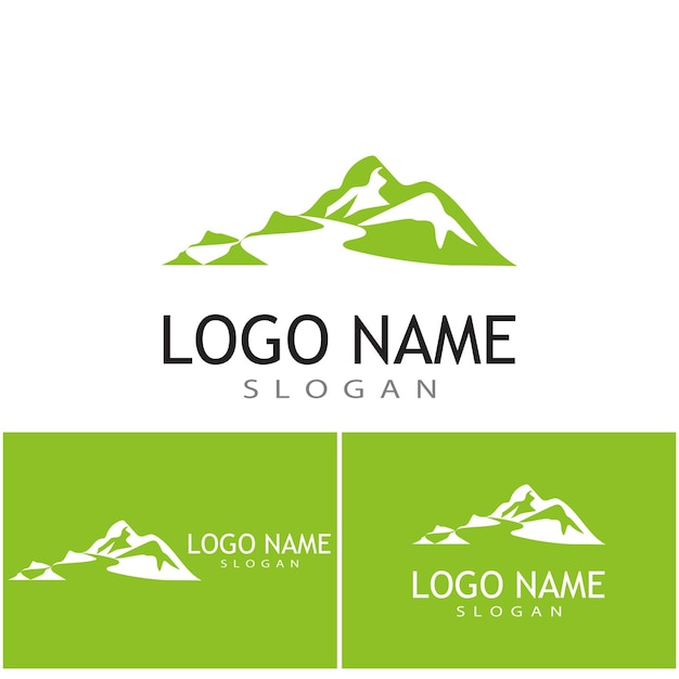 Mountain icon Logo Template Vector illustration design