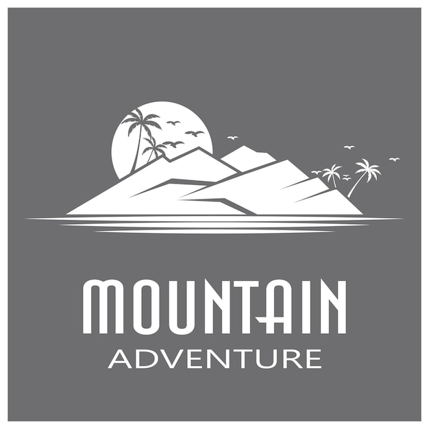 Mountain icon Logo Template Vector illustration design