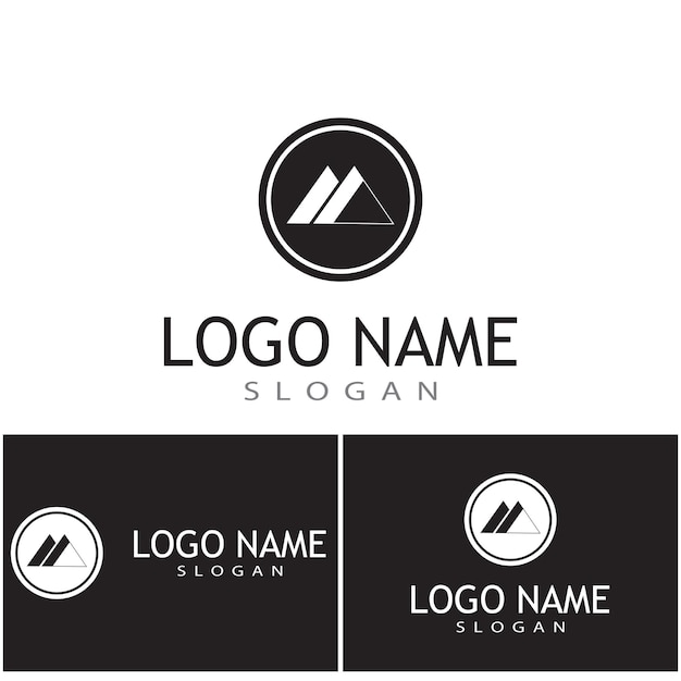 Mountain icon Logo Template Vector illustration design