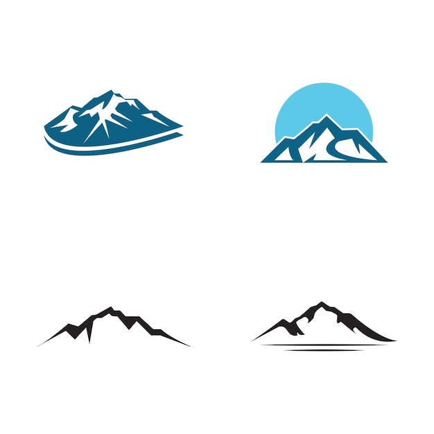 Mountain icon Logo Template Vector illustration design