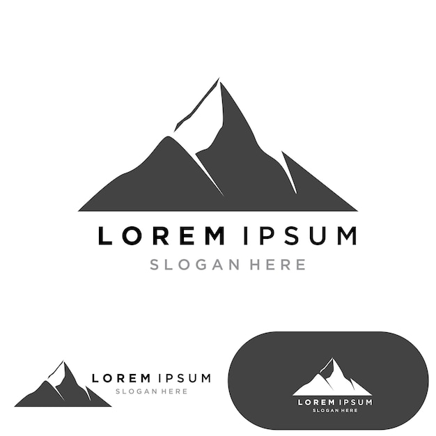 Mountain icon Logo Template Vector illustration design