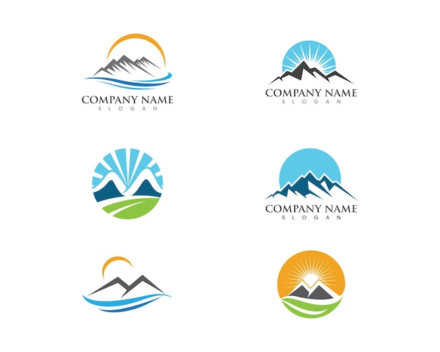 Mountain icon Logo Template