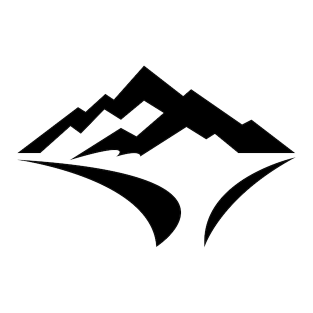 Mountain icon logo vector design template