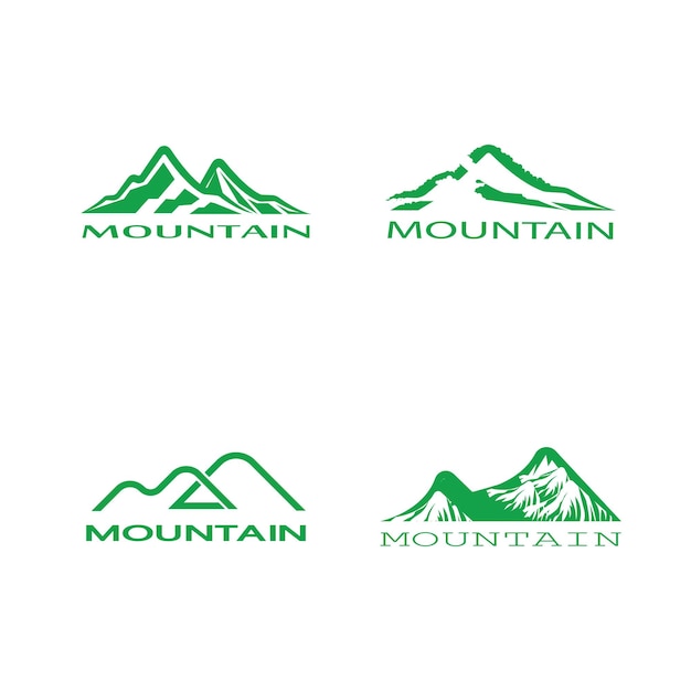 Logo dell'icona della montagna