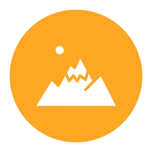 Mountain icon vector image Can be used for Geography