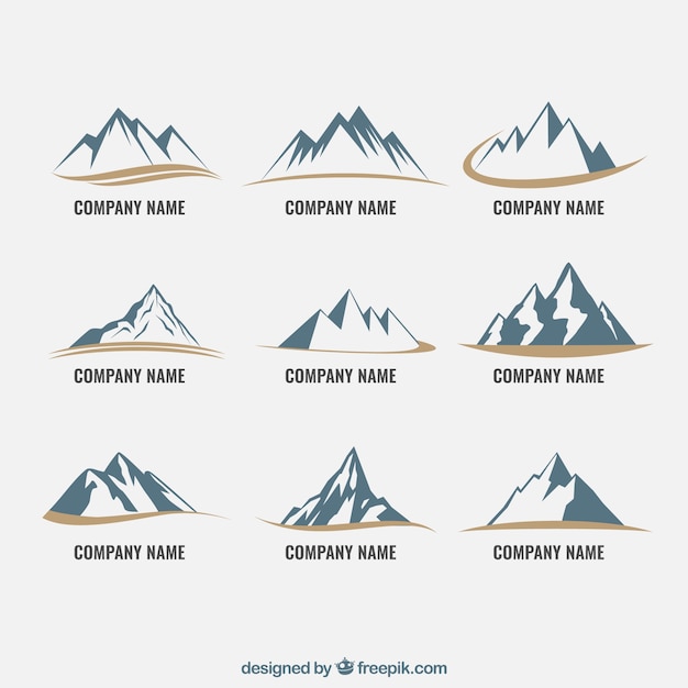 Mountain icons