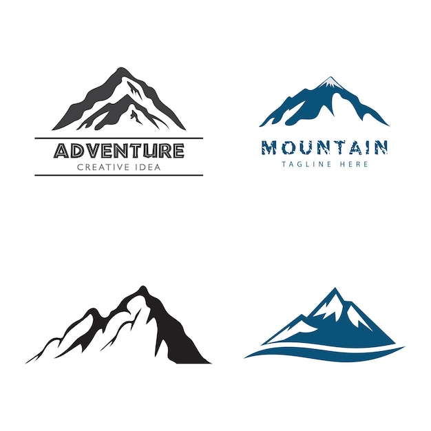 Mountain illustration logo vector and symbol design