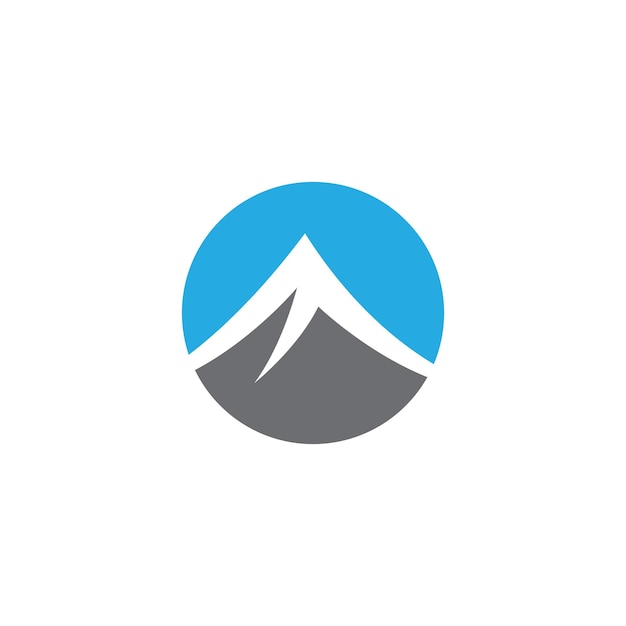 Mountain illustration nature logo icon vector flat design