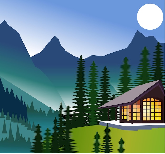 mountain illustration