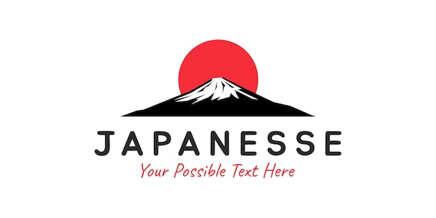 mountain japanesse logo design