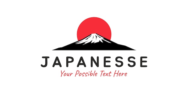 Mountain japanesse logo design