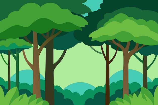 Mountain Lake Reflection Natuurlijke achtergrond Vector Artwork Illustratie Ontwerp