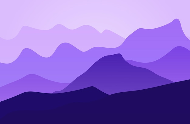 mountain landscape clip art vector