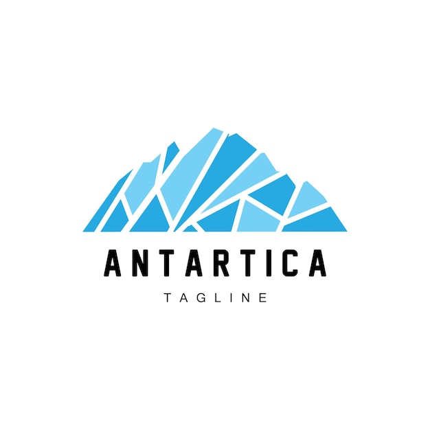 Mountain Logo Antarctic Iceberg Logo Design Nature Landscape Vector Product Brand Illustration Icon