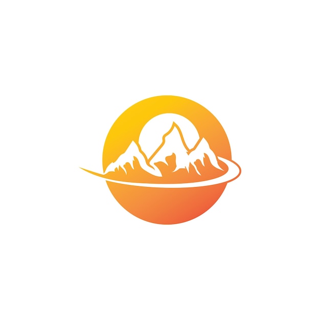 MOUNTAIN LOGO BUSINESS TEMPLATE VECTOR