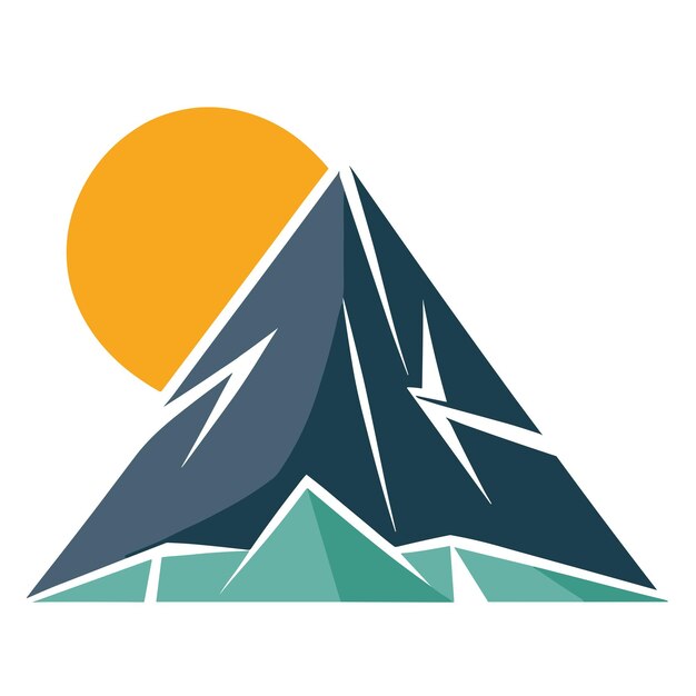 mountain logo collection symbol modern designs for business