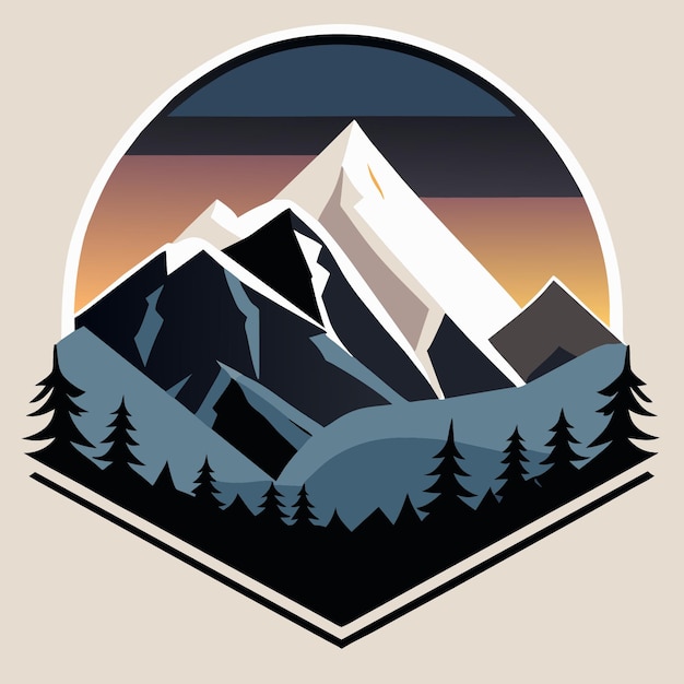 Vector mountain logo collection