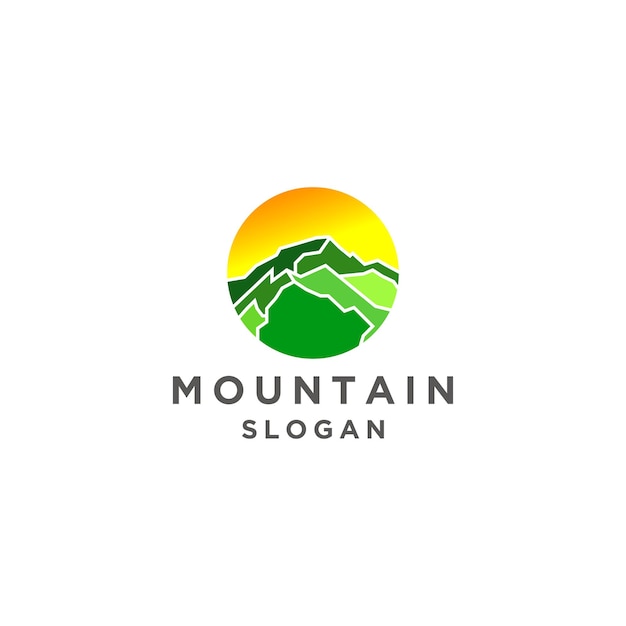 Mountain logo design icon vector