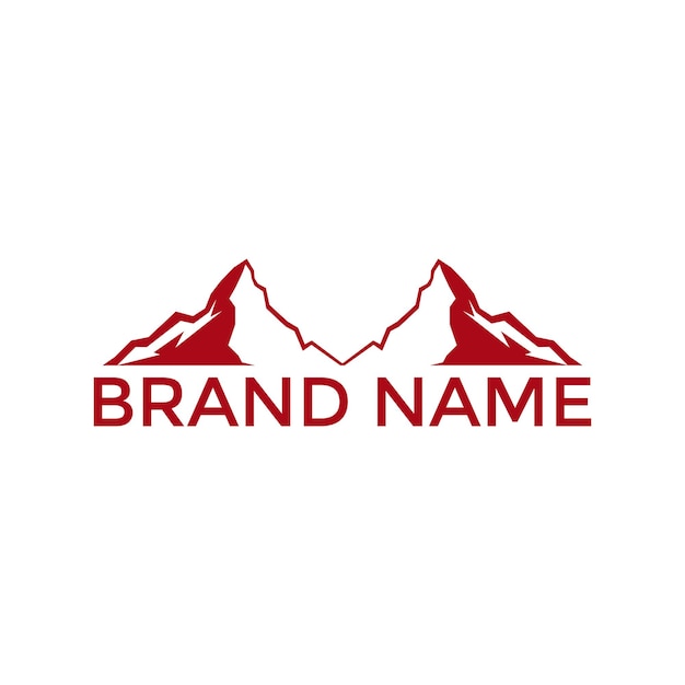 Mountain logo design inspiration, Mountain illustration